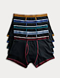 Set van 5 katoenen korte boxersmet Cool & Fresh™ en stretch