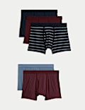 5pk Cotton Stretch Cool & Fresh™ Geometric Trunks