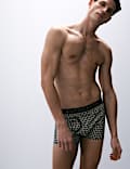 5pk Microskin Geometric Stretch Trunks