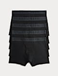 5pk Cotton Rich Ribbed Stretch Trunks