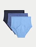 3er-Pack Taillenslips aus reiner Baumwolle