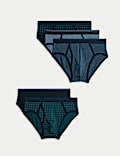 5pk Cotton Stretch Cool & Fresh™ Geometric Briefs