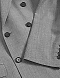 Tailored Fit Pure Wool Check Suit Jacket
