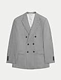 Tailored Fit Pure Wool Check Suit Jacket