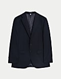 Tailored Fit Pure Wool Check Suit Jacket