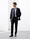 Tailored Fit Pure Wool Check Suit Trousers
