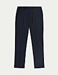 Tailored Fit Pure Wool Check Suit Trousers
