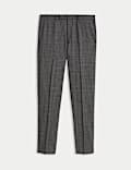 Tailored Fit Pure Wool Puppytooth Trousers