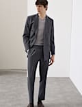 Tailored Fit Wool Rich Suit Trousers with Mohair