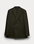Tailored Fit Italian Wool Blend Suit Jacket