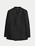 Pure Wool Double Breasted Check Jacket