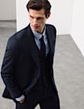 Tailored Fit Pure Wool Check Suit Jacket