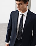 Tailored Fit Pure Wool Check Suit Jacket