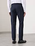 Wool Linen Blend Slub Suit Trousers