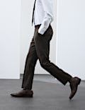 Tailored Fit Wool Blend Suit Trousers