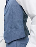 Gilet de costume textur&eacute;
