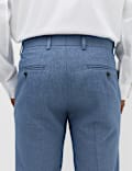 Tailored Fit Textured Suit Trousers