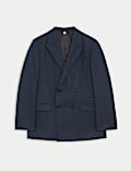 Tailored Fit Wool Rich Double Breasted Suit Jacket