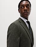 Tailored Fit Wool Rich Tweed Suit Jacket