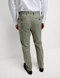 Tailored Fit Wool Rich Tweed Suit Trousers