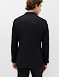 Regular Fit Wool Rich Tweed Double Breasted Jacket