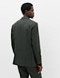 Tailored Fit Micro Check Tweed Jacket