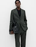 Tailored Fit Micro Check Tweed Jacket
