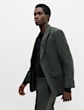 Tailored Fit Micro Check Tweed Jacket
