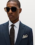 Tailored Fit Italian Wool Rich Tweed Suit Jacket
