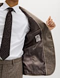 Tailored Fit Italian Wool Rich Tweed Suit Jacket