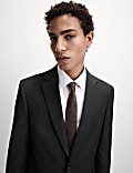 Veste tailleur coupe standard en tissu extensible