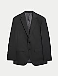 Veste tailleur coupe standard en tissu extensible