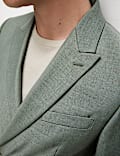 Slim Fit Double Breasted Jacket with Stretch