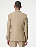 Slim Fit Double Breasted Jacket with Stretch