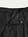 Slim Fit Elasticated Suit Trousers