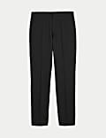 Slim Fit Elasticated Suit Trousers
