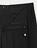 Relaxed Fit Stretch Suit Trousers