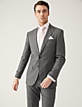 Sharkskin-colbert met stretch en slanke pasvorm