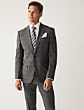 Regular Fit Check Stretch Suit Jacket