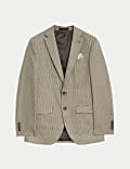 Slim Fit Puppytooth Stretch Suit Jacket