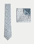 Pure Silk Jacquard Tie & Pocket Square Set