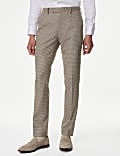 Slim Fit Puppytooth Check Trousers