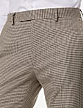 Slim Fit Puppytooth Check Trousers