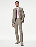 Slim Fit Puppytooth Check Trousers