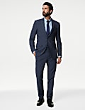 Slim Fit Prince of Wales Check Suit Trousers