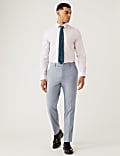 Pantalon de costume coupe slim à motif pied-de-coq