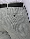 Regular Fit Textured Puppytooth Suit Trousers