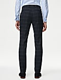 Skinny Fit Check Suit Trousers