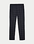 Skinny Fit Check Suit Trousers