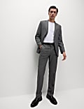 Regular Fit Puppytooth Suit Trousers